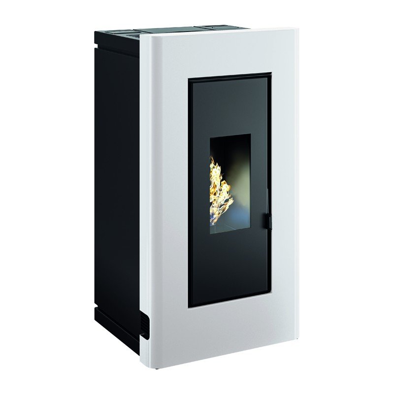 Poêle à granulés étanche et canalisable DUKE 14 kW avec kit ventouse, design moderne pour chauffage efficace