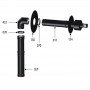 Kit ventouse horizontal pour poêle à granulés étanche avec conduits et raccords muraux