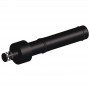 Ventouse horizontale ajustable 80/125 de marque DINAK pour installations variées, idéale pour cheminée et ventilation.