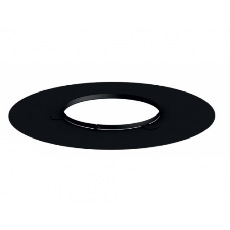Rosace de finition noire pour conduit de poêle diamètre 80/125 mm DINAK