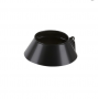 Larmier pour solin en métal noir, conçu pour étanchéifier et protéger les toitures. Accessoire essentiel pour toiture.