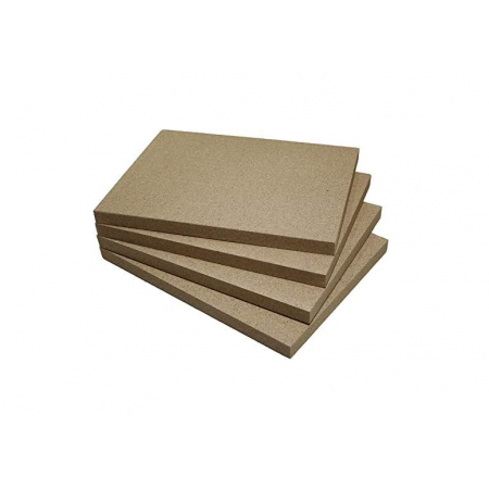Plaques de vermiculite ARA empilées pour isolation thermique de poêle et cheminée
