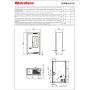 poêle à granulés étanche extra plat luisella 5.0 avec 6,5 kw, design moderne et faible encombrement