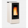 Poêle à bois moderne Teorema Plus 10Kw un poêle à granulés haut de gamme alliant design contemporain et technologie