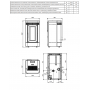 Lucia 12Kw poêle a granules ventilé
