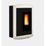 Souvenir plus Lux 5.0 10Kw poêle a granules étroit et canalisable blanc