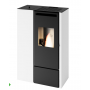 poêle à granulé ultra plat pia eva calor 11 kw design moderne et compact idéal pour petits espaces