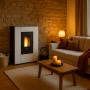 poêle à granulés 8 kw gabriella plus pour chauffer efficacement une surface de 80 m² avec style