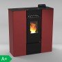 Minicross 9 rouge poêle étanche linea vz   Puissance de 9 kW