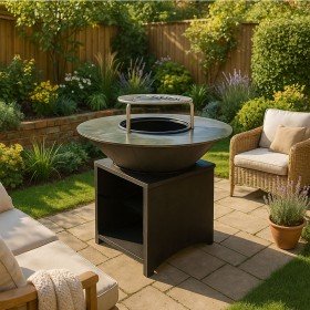 Brasero Brasinox Fiesta Plancha ⌀100 cm en Inox