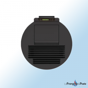 trappe de chargement avec joint lorena 9kw en fonte noire, pièce détachée pour poêle à bois efficace