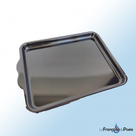 Grand plat à four émaillé rectangulaire en acier, idéal pour cuisson au four de viandes et légumes