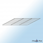 Grille rectangulaire en acier inoxydable avec barres parallèles pour four à bois ou cuisinière