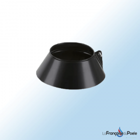 Larmier pour solin diametre 125 Larmier pour solin en métal noir, conçu pour étanchéifier et protéger les toitures. Accessoire essentiel pour toiture.