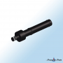 Ventouse horizontale ajustable 80/125 de marque DINAK pour installations variées, idéale pour cheminée et ventilation.
