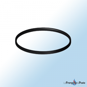 Joint d'étanchéité poêle à pellet ⌀ 80 - DINAK Image d'un Joint DIFLUX ⌀ 80 DINAK de forme circulaire noire, conçu pour assurer une étanchéité optimale des conduits.