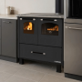 Family 7.5kw Cuisiniere a bois noir Puissance nominale : 7,5 kW
