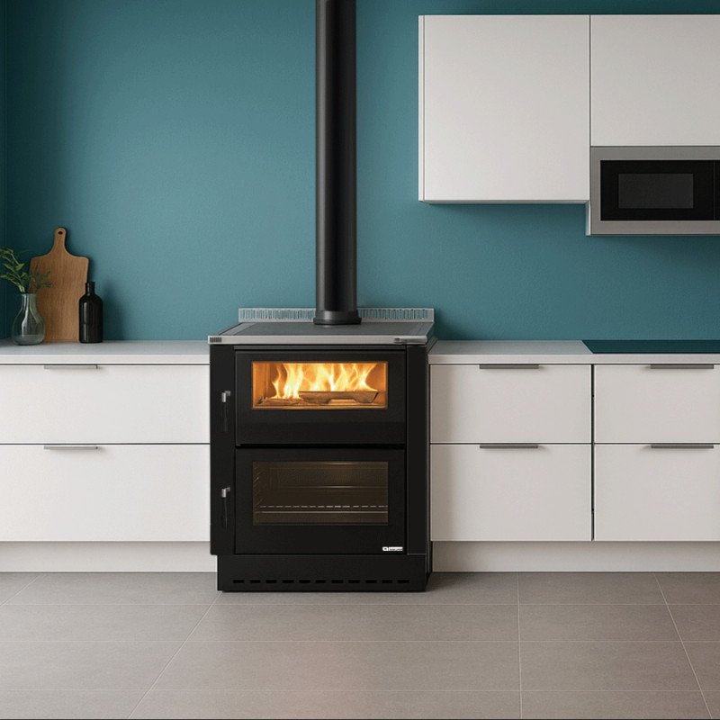 Cuisiniere A Bois Moderne
