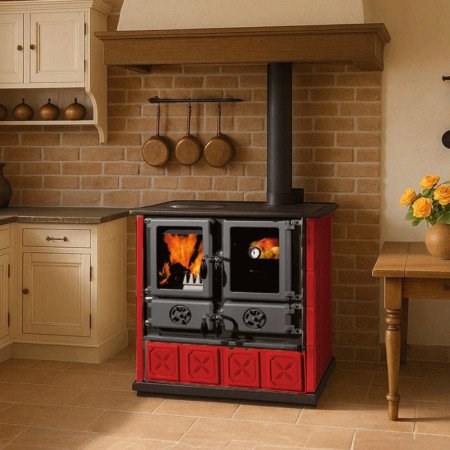Cuisinière à Bois Rosetta Maiolica – 7,9 kW