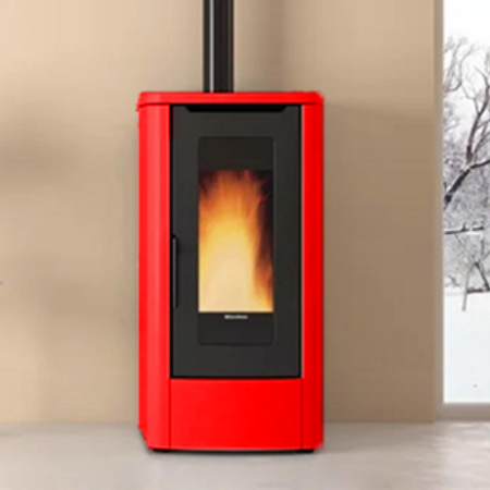 Poêle à bois moderne Teorema Plus 10Kw Puissance nominale : 3,0 – 10,0 kW