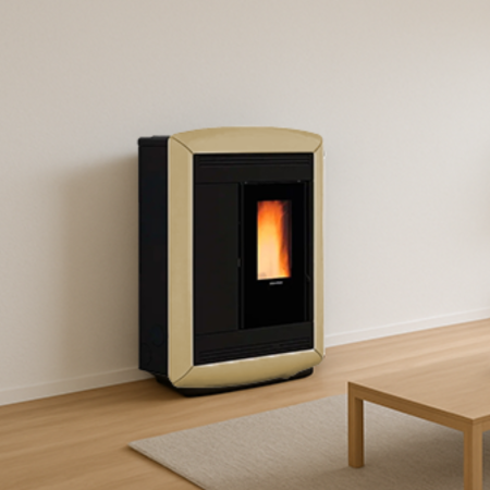 poêle à granulés souvenir plus lux 5.0 10 kw design moderne idéal pour chauffage économique et écologique