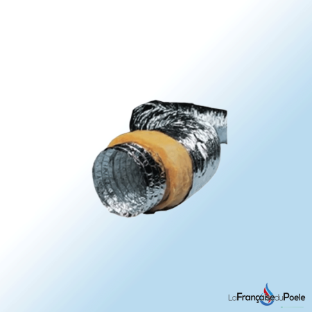 Flexible isolé étirable en aluminium par 10 mètres diamètre 82 mm En bobine de 10 mètres