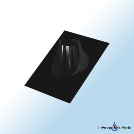 Solin 5 à 30° plomb Noir Ø 100 mm Nom du produit: Solin 5 à 30° inox