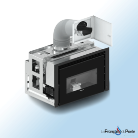 Kit chargement granulés supérieur latéral COMFORT P85 & P85 PLUS Kit de chargement granulés supérieur latéral pour poêle COMFORT P85 et P85 PLUS en acier noir