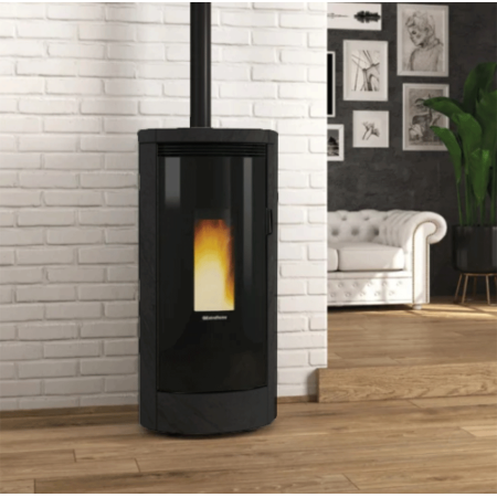 Poêle à granulés debby plus evo 9kw étanche et canalisable moderne, silencieux et économique