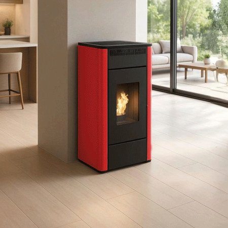 Poêle à Granulés avec Kit Ventouse 9 kW Maria