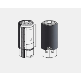 Bouclier thermique arrière pour poêle à bois marlena, accessoire de protection poêle efficace