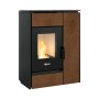 Poêle Hybride Bois et Granulés Margaret Gres Corten 10 kW