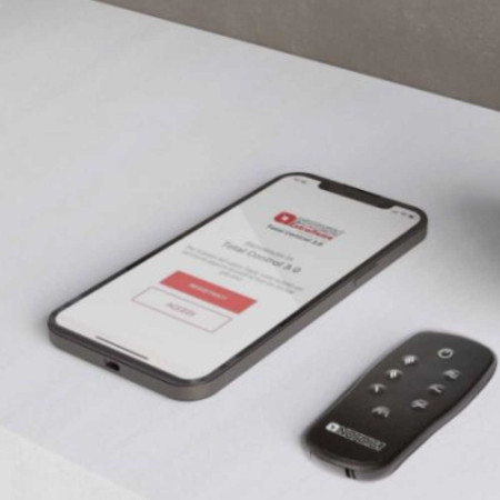 Télécommande et application smartphone pour contrôle de la cheminée électrique Lumen 1200