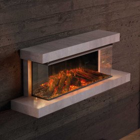 Cheminée électrique Lumen 1200  2000W - pierre -LA NORDICA EXTRAFLAME-