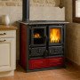 Cuisinière à Bois 7,9 kW Rosetta Sinistra 5.0 Habillage en céramique émaillée – Élégante, résistante et facile à entretenir