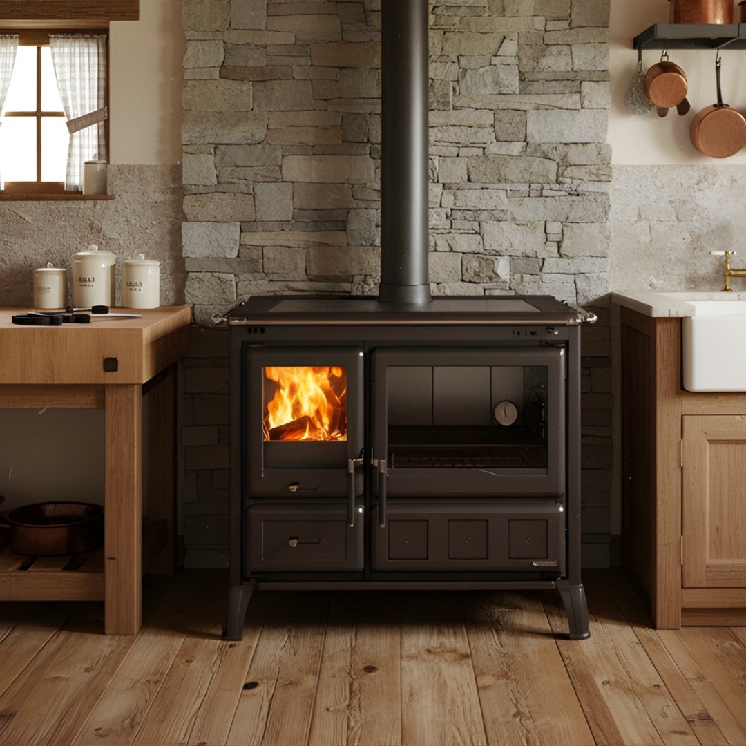 Cuisinière à bois Gardenia XXL Steel 10.5kw