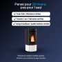 Poêle à Granulés Étanche 12 kW Noris
