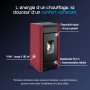 Poêle à Granulés avec Kit Ventouse 9 kW Maria