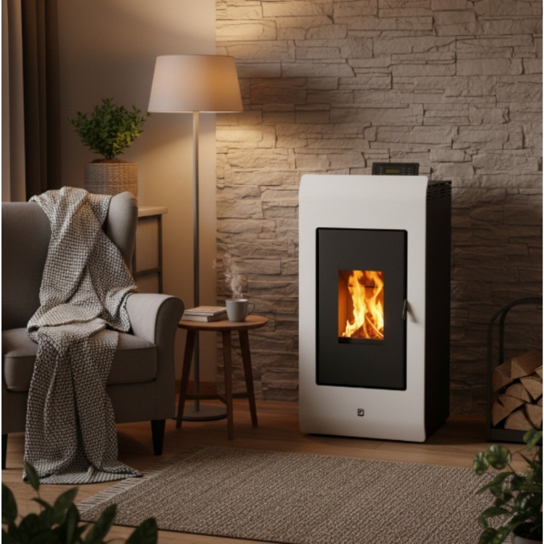 Poêle à Bois 8kW INTERSTOVES Lorena 8 Noir - Produit Seconde Vie (occasion)
