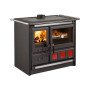 Cuisinière à bois Rosa XXL Steel - 11 kW