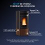Poêle à Granulés Silencieux 12 kW Noris Plus