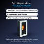 Poêle à Granulés Étanche et Canalisable DUKE 14 kW + Kit Ventouse