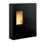 Poêle à granulés étanche Sharon Plus CX 10 kW noir avec vitre centrale canalisable