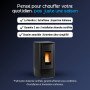Poêle à Granulés Étanche 7 kW Angy Top