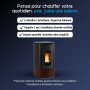 Poêle à Granulés Étanche 7 kW Angy Top