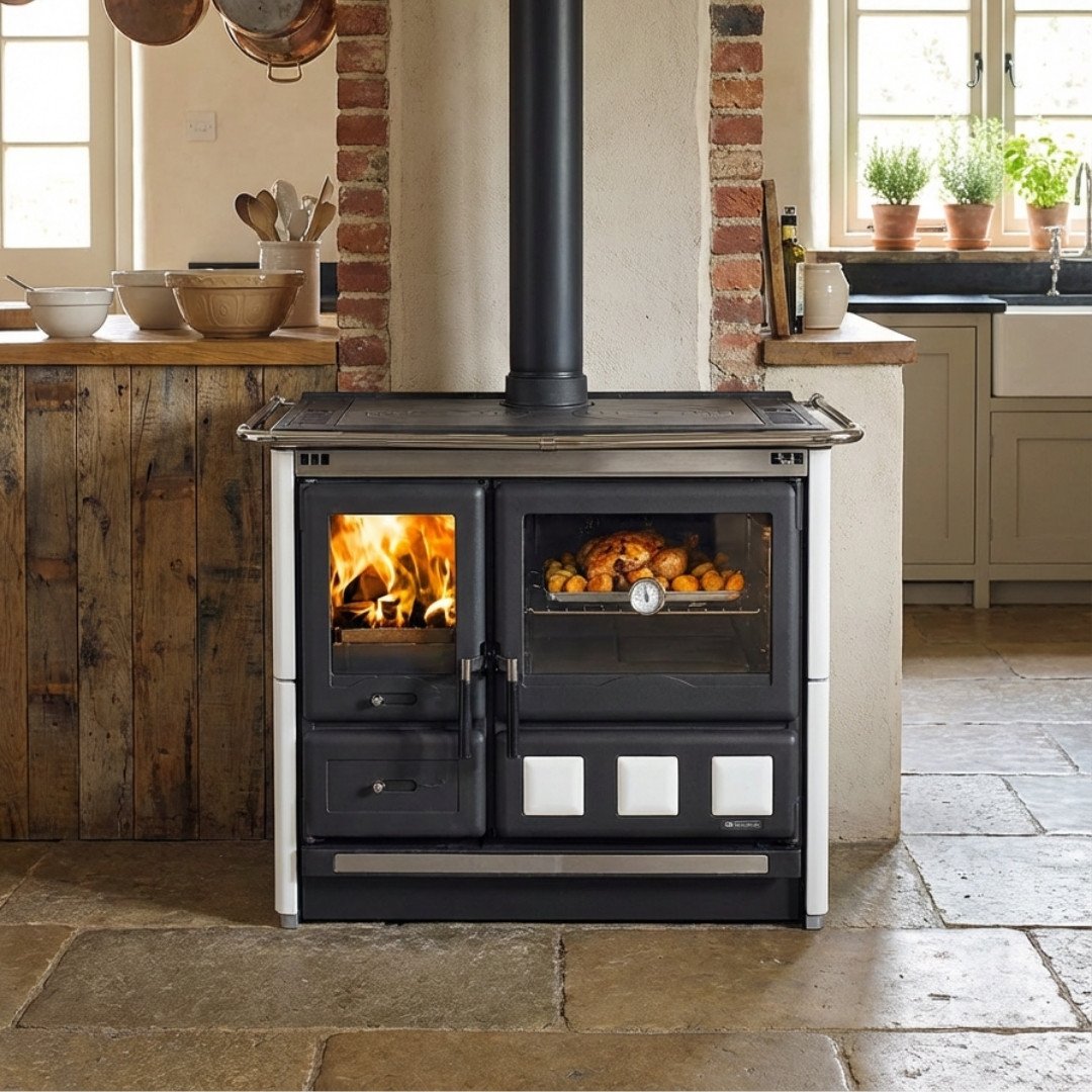 Cuisinière à bois Rosa XXL Maiolica - 11 kW