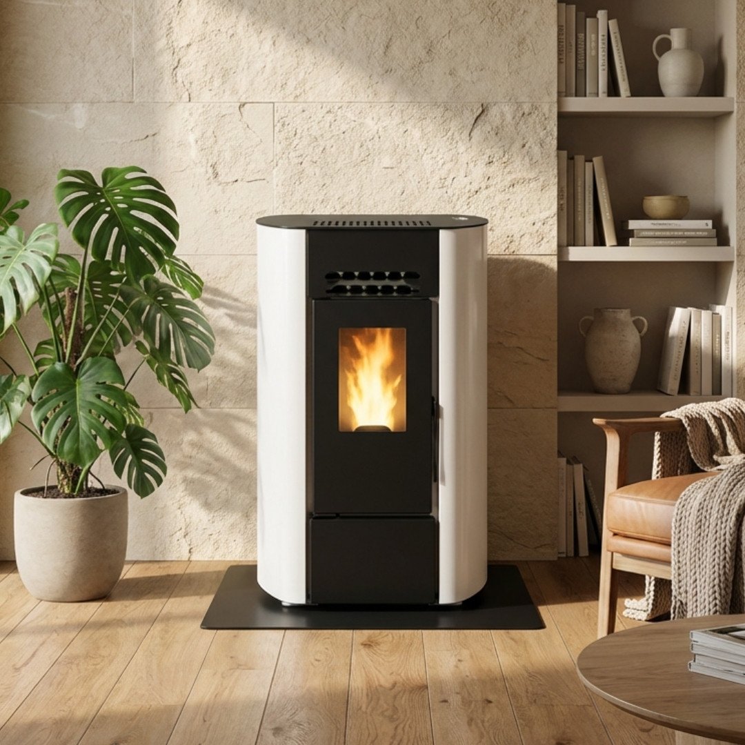 Poêle à granulés petite taille​ Linea VZ Ring - 9 kW