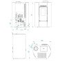 Poêle à granulés petite taille​ Linea VZ Ring - 9 kW