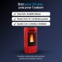 Poêle à granulés Terry Plus rouge 12 kW avec certification Flamme Verte 7 étoiles et garantie 2 ans