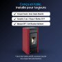 Poêle à granulés Maria 2.0 rouge et noir 9 kW avec certification italienne DFF et garantie 2 ans